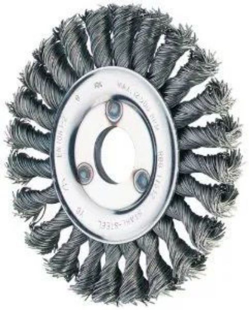 Picture of Knotted Wheel Brush RBG 115x12 STEEL