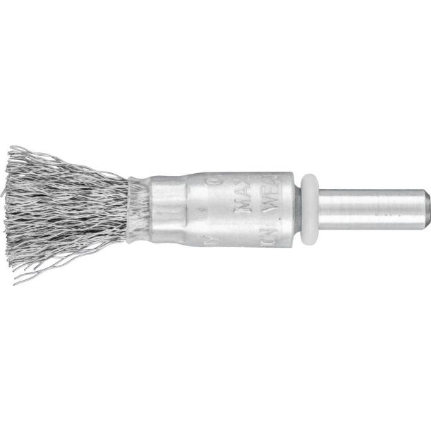 Picture of MOUNTED PENCIL BRUSH PBU  1010 ST. 02 4007220530887 530887 Brush End Crimped ST Spindle 10 x 10