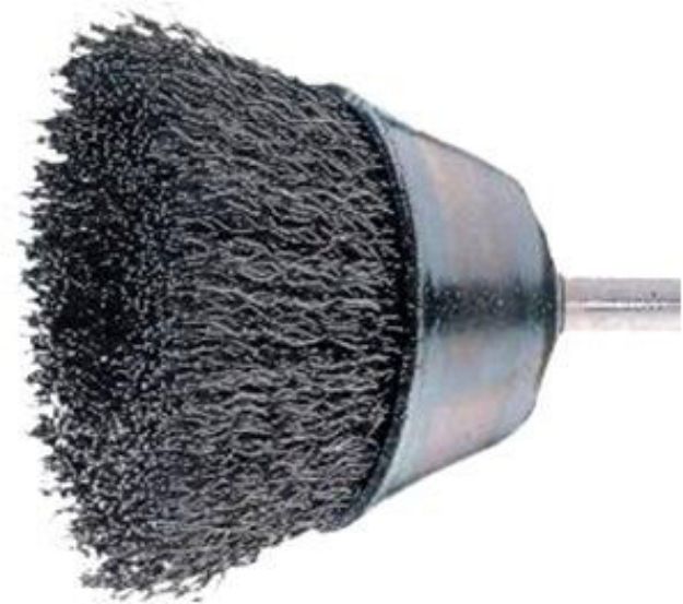 Picture of MOUNTED CUP BRUSH TBU 5010 ST POS 4007220532171 43703001 Brush Cup Crimped ST Spindle 50 x 10