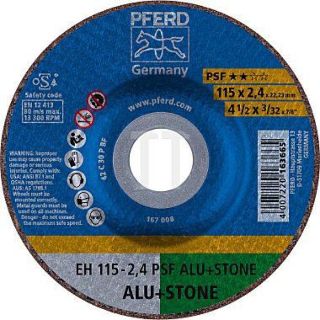 Picture of Pferd Cutting Disc DPC 115X2.4 C30 PSF ALU + STONE