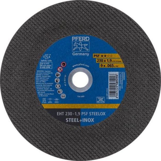 Picture of Pferd Cutting Disc  230X1.9 A46 P PSF INOX