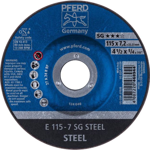 Picture of Pferd Grinding Disc 115X7 SG STEEL