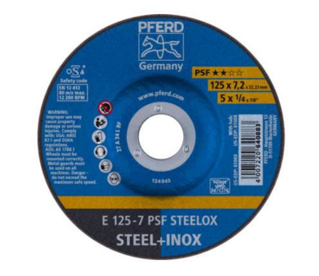 Picture of Pferd Grinding Disc 125X7 PSF STEELOX