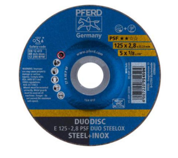 Picture of Pferd Grinding & Cutting Disc 125X2.8 DUO STEELOX