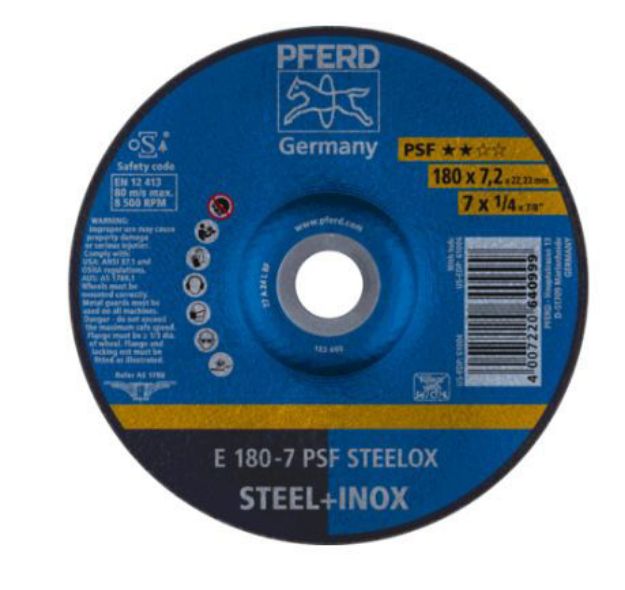 Picture of Pferd Grinding Disc 180X7 PSF STEELOX 