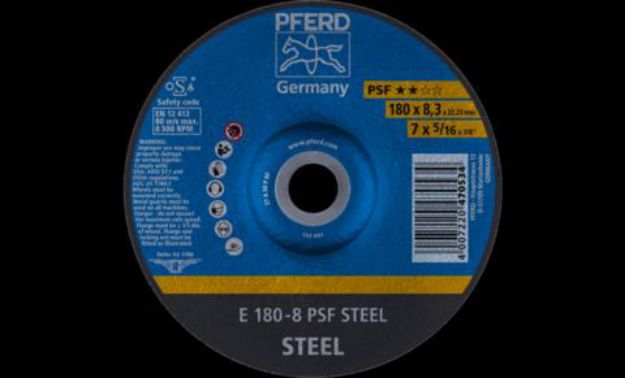 Picture of Pferd Grinding Disc 180x8 PSF STEEL