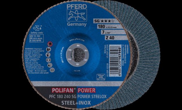 Picture of Pferd Flap Disc PFC 180 Z40 SG