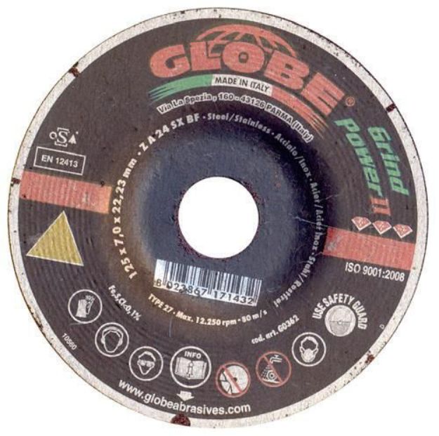 Picture of Globe Dynamic 115x6x22 A-R Grinding Disc 