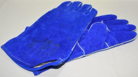Picture of Blue Kevlar Welding Gauntlets (x Large )    