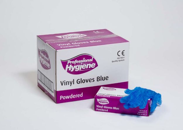 Picture of Nitrile Blue Powder Free Gloves L (10x100pcs)   