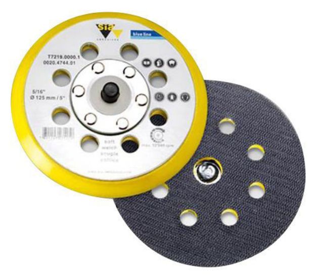 Picture of SIA 125mm Velcro Backing Pad 8-hole 5/16" thread   