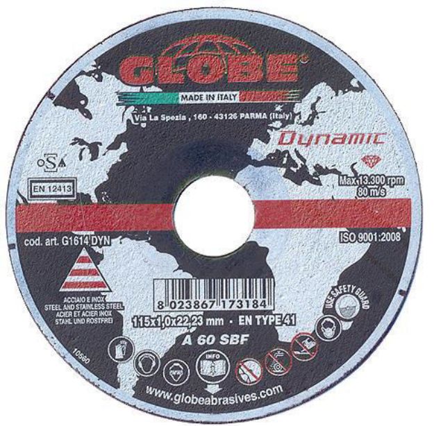 Picture of Globe Dynamic 125 x 1 INOX Cutting Disc