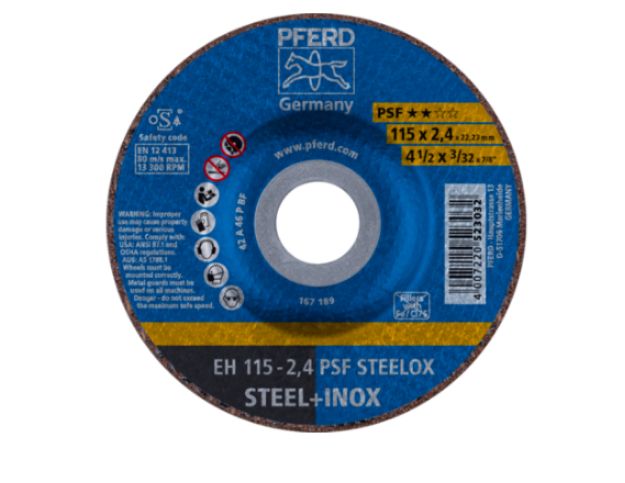 Picture of Pferd Cutting Disc 115X1 A60 PSF STEELOX Shrink Wrap in Pack of 5 for Vending Machine