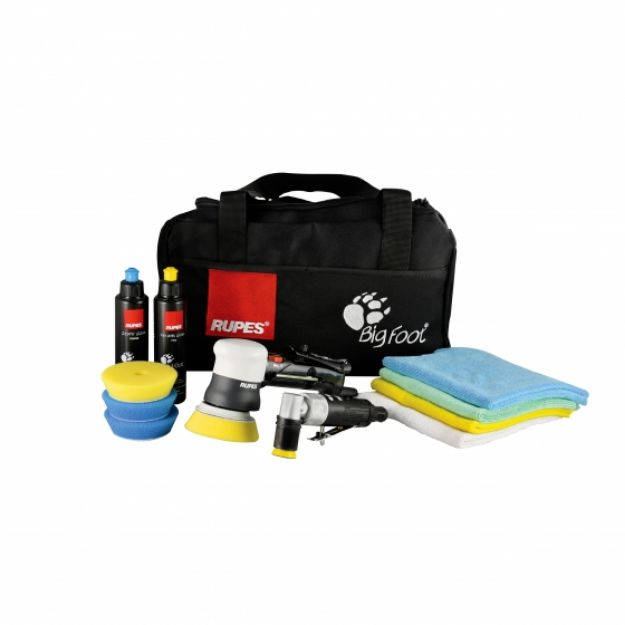 Picture of Rupes Bigfoot Spot Repair Kit includes LHR75 and LD30 with Accessories