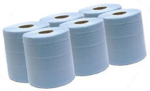 Picture of Centerfeed Roll 2 Ply Blue 150m (6 pack)