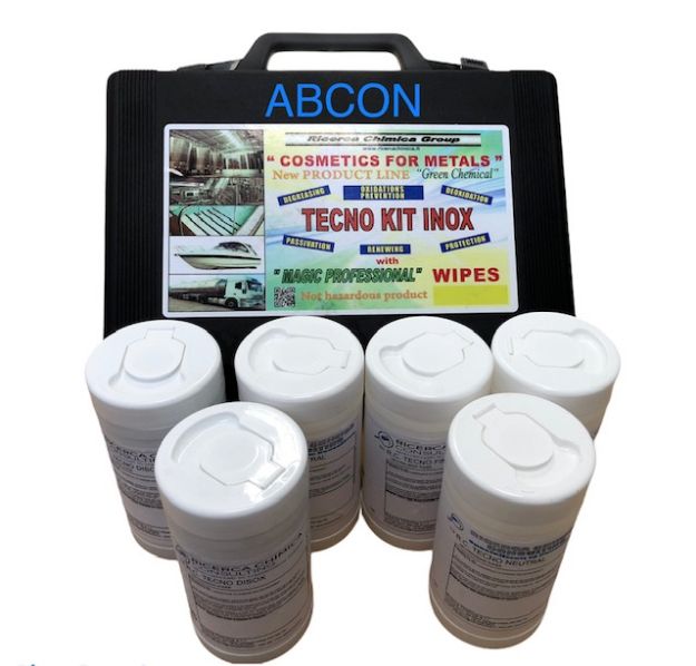 Picture of Technokit Stainless Care Kit wit 6 Jars of Wipes