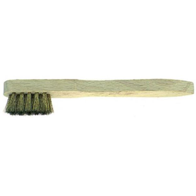 Picture of Wooden Spark Plug Brush 150 3X5 Brass   Brush Toothbrush Spark Plug Scratch MES 3.row