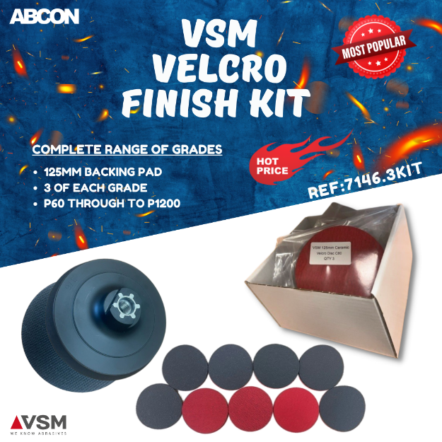 Picture of VSM 125mm Velcro Disc Kit with Backing Pad