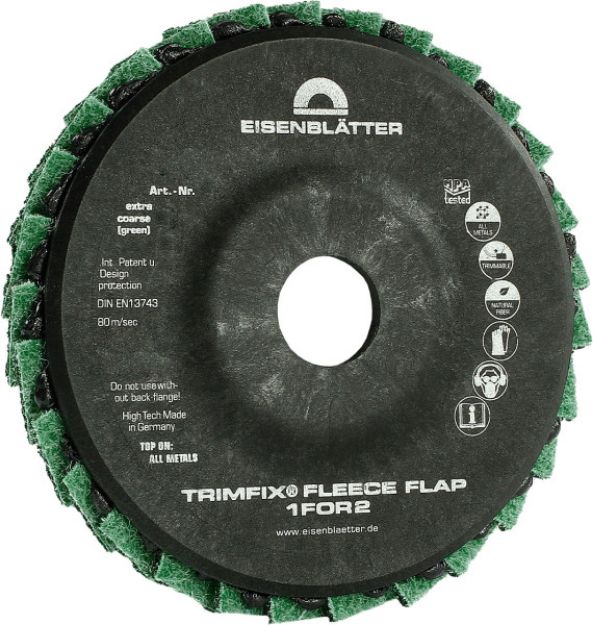 Picture of TrimFix 1for2 Conditioning Flap Disc 115mm Extra Coarse Green