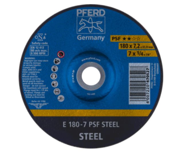 Picture of Pferd Grinding Disc 180x7 PSF STEEL