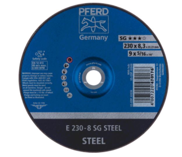 Picture of Pferd Grinding Disc 230X8 SG STEEL