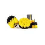 Picture of Car Valeting Brush 3 piece Set for Drill (4”,  2” and 3.5”)