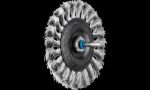 Picture of MOUNTED WH.BRUSH RBG 10012 INOX  035 4007220530405 530405 Brush Wheel Knotted INOX Spindle 100 x 12